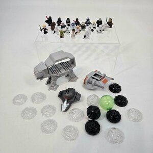 Star Wars Fighter Pods Lot AT-AT Walker Snowspeeder Sith Infiltrator 20+ Figures